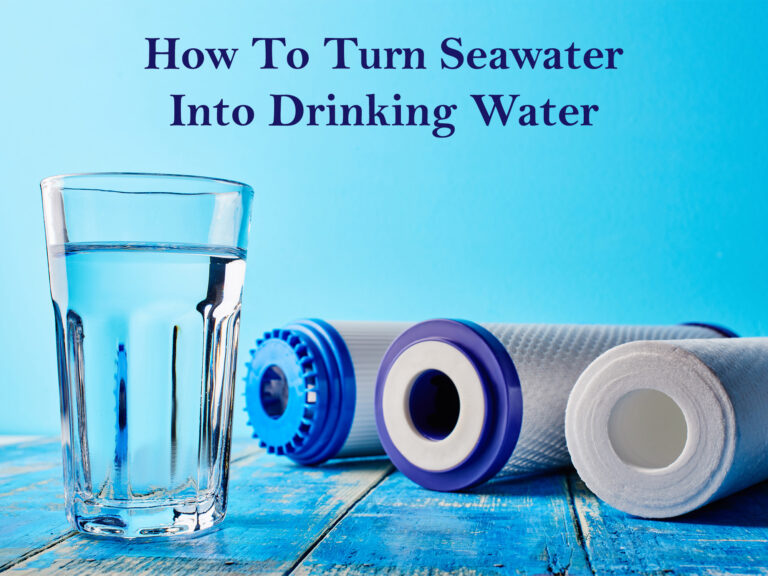 seawater into drinking water